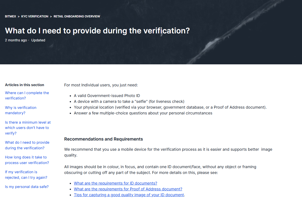 BitMEX How Do I Register and Pass KYC